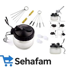 Profi Airbrush Reinigungsset: 5 Bürsten, Reinigungsdose, Edelstahl Nadel
