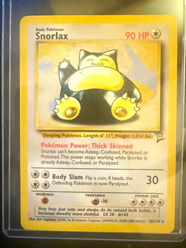 Pokémon tcg card snorlax - tcg,