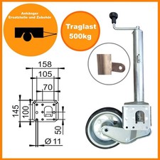 Schwerlast automatik Stützrad