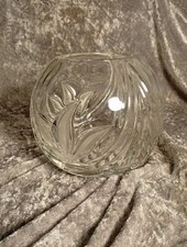 Vintage Kristall Glas Vase Kugelvase Geschliffene Vase Nachtmann