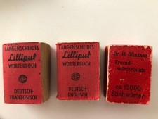 3x Mini Wörterbuch Lilliput Langenscheidt Französisch Englisch , Fremdwörterbuch