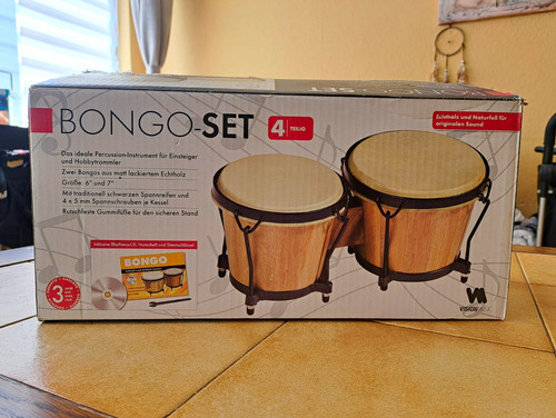 Vision music bongo set - bongo-set, 4-tlg