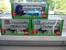 Siku 1939 + 2x 1972 Milchsammelwagen und 2Anhänger "FARMER SERIE 1:50"NEU OVP--
