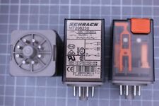 3x Relais Nr575 MT206230 Schrack  230VAC 2 Wechsler 250VAC 10A.Rundsockel 8polig