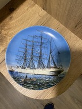 Wand Teller Segelschiff  18 cm  Germany Wandteller