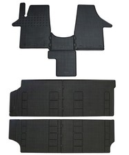 Gummifußmatten Auslage für VW T5 T6 2003-2019 Fußmatten Set Matten Gummimatten