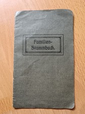 Familienstammbuch 1915 Schwarz + Sitz Standesamt Saarbrücken