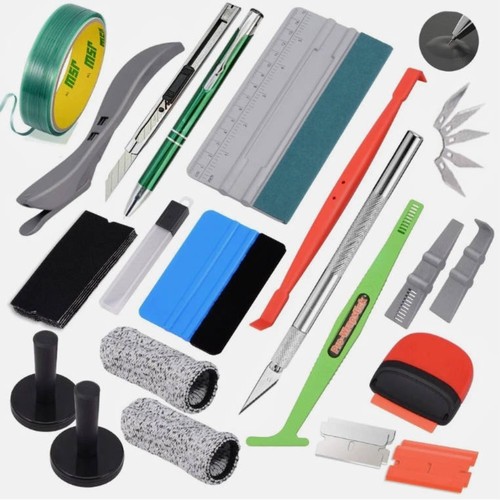 45x auto folien set - set, werkzeuge