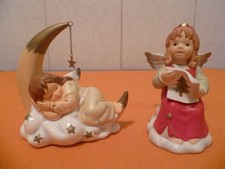 2 goebel engel figuren porzellan weihnachten weihnachts