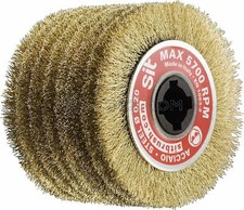 MESSINGSTAHL WALZENBURSTE-SATINIERBURSTE FUR SCHLEIFMASCHINEN SATINIER SIT
