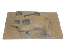 WK1 - WK2 Diorama Berg Bunker Stellung Grundplatte HO  1:72 von Fujimi