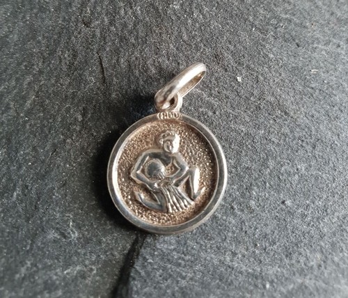 Anhänger 800 silber - silber, rund