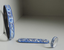 Michaela Frey,Armreif,Brosche,Ring,Emaille,blau,Muster