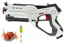 Impulse Laser Gun Bug Hunt Set weiss/orange - Waffe mit Käfer