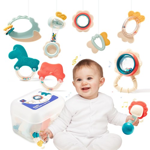 Rassel beißring baby set - rassel,