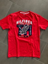 Tommy Hilfiger Hemd Jugend Größe XL  Rot Kurzärmelig Jungen Kinder TH