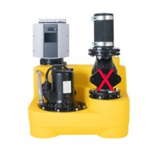 Jung Compli 400 Hebeanlage Haushaltspumpe Einfamilienhaus Abwasser 230 o. 400 V