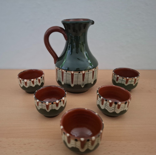 Vintage keramik krug mit - vintage,
