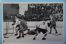 USA vs. Canada - Eishockey - 1932 Reemtsma Sammelwerk card - Olympic Games 1932