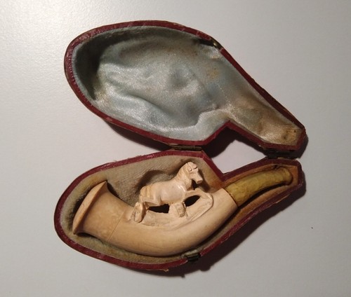 Antike meerschaumpfeife pferd - antike,