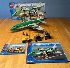 Lego City 7734 Frachtflugzeug mit Transportwagen OBA-OVP-komplett