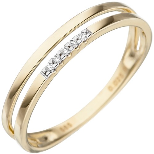 585 gelbgold damenring - gelbgold,