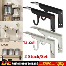 2x Regalhalterung 12" Metall