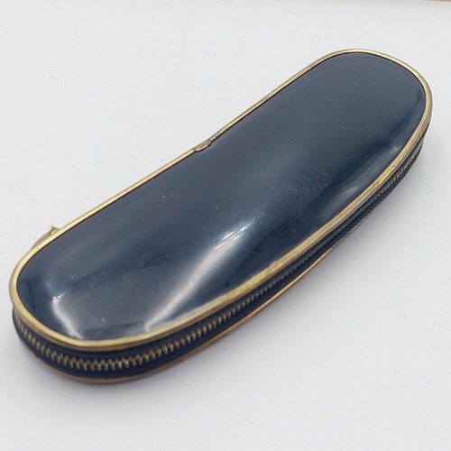 Vintage leder etui - vintage,