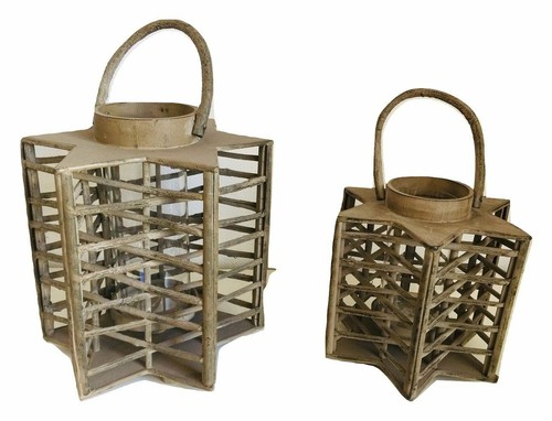 Rattan laterne stern windlicht - rattan,