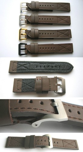 Military echtlederband - military,