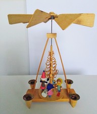 Weihnachspyramide DDR Vero Expertic Erzgebirge Drahtarm-Figuren