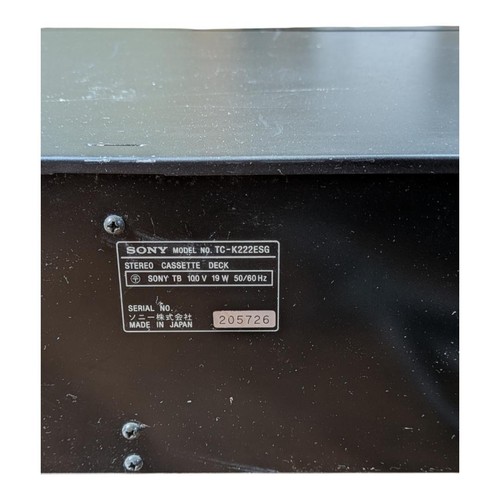 Sony k222esg stereo - tc-k222esg,