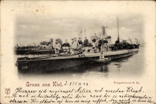Kiel torpedoboot 58 im - torpedoboot, s