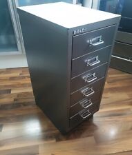 BISLEY Metall Schubladenschrank  Container mit 6x Schubladen + Chromhandgriffen