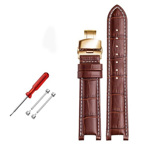Echt leder uhrenarmband - echt,