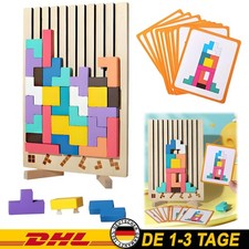 NEU Tetris 3D Holzpuzzle Spiel