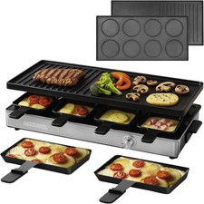 Gastroback 42563 Raclette Grill & Pancake Station Edelstahl-Schwarz