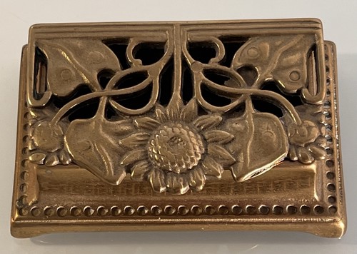 Antike jugendstil messingdose - antike,