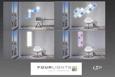 LED Fourlights Panel Weiß