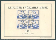 Leipziger Messe Sonderkarte 1951. - 1581