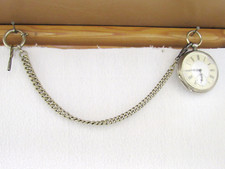 Taschen Uhr Silber Schlüssel