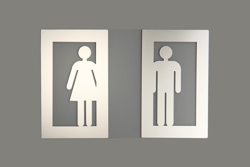 Türschild set frau und - türschild, mann