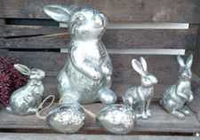 Osterhase Osterhasen  Ostern kl. Konvolut silber