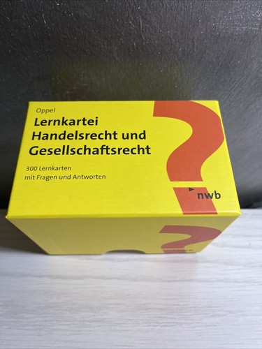 Lernkartei handelsrecht und - lernkartei,