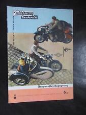 Kraftfahrzeugtechnik Heft 6/1960,u.a.MZ Simson Seitenwagen