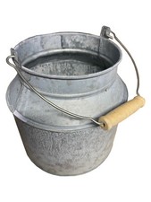 Deko Milchkanne mit 2 Griffen Metall matt verz. 18X18 cm Pflanzen Garten Beet 