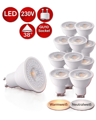 10x led leuchtmittel - led,