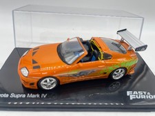 Modellautos 1:43 De Agostini Toyota Supra Mark IV Fast and Furious mit Vitrine