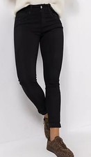 DINE 'N' DANCE Jeanshose, Salsa 5-Pocket-Style dekorativer Strass schmales Bein 