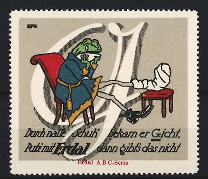 Reklamemarke erdal b - a,